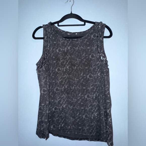 Elegant Charcoal Sleeveless Tank Top - Picture 1 of 3